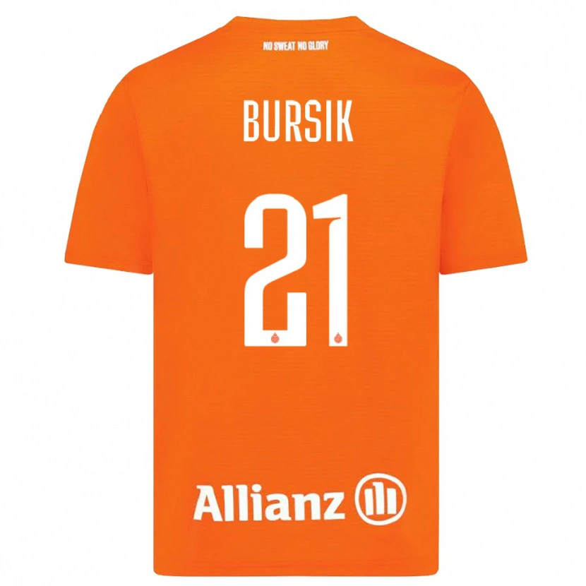 Danxen Kobiety Josef Bursik #21 Pomarańczowy Biały Koszulka Bramkarska 2025/26