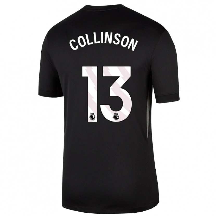 Danxen Kobiety Isaac Collinson #13 Czarny Biały Koszulka Bramkarska 2025/26
