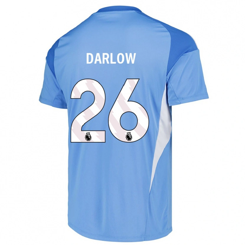 Danxen Kobiety Karl Darlow #26 Błękitny Biały Koszulka Bramkarska 2025/26