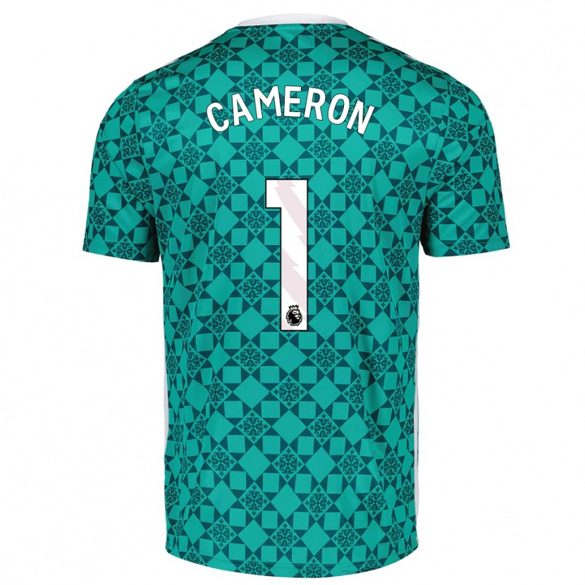 Danxen Kobiety Dan Cameron #1 Zielony Biały Koszulka Bramkarska 2025/26
