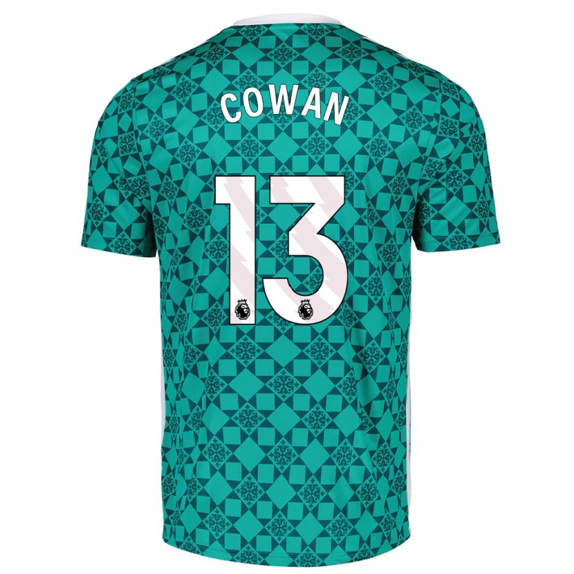 Danxen Kobiety Joe Cowan #13 Zielony Biały Koszulka Bramkarska 2025/26