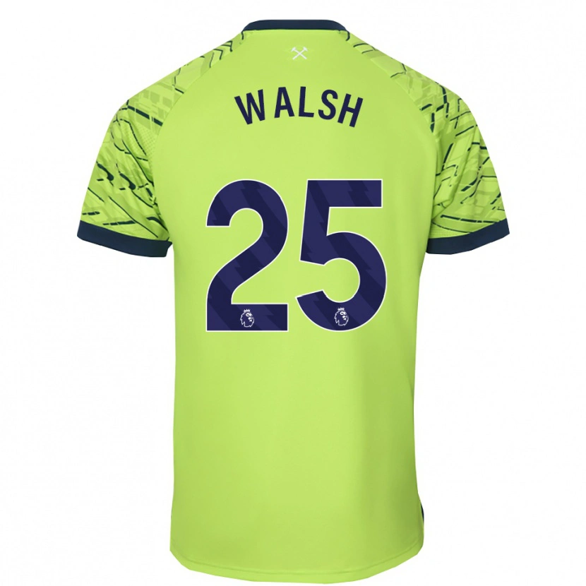 Danxen Kobiety Megan Walsh #25 Fluorescencyjny Zielony Koszulka Bramkarska 2025/26