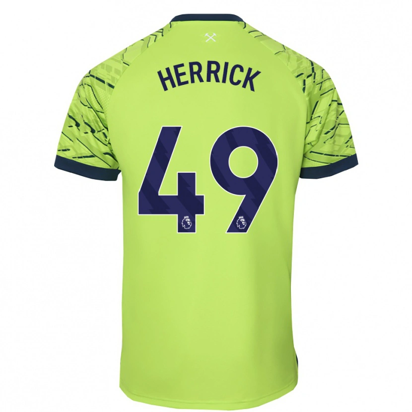 Danxen Kobiety Finlay Herrick #49 Fluorescencyjny Zielony Koszulka Bramkarska 2025/26