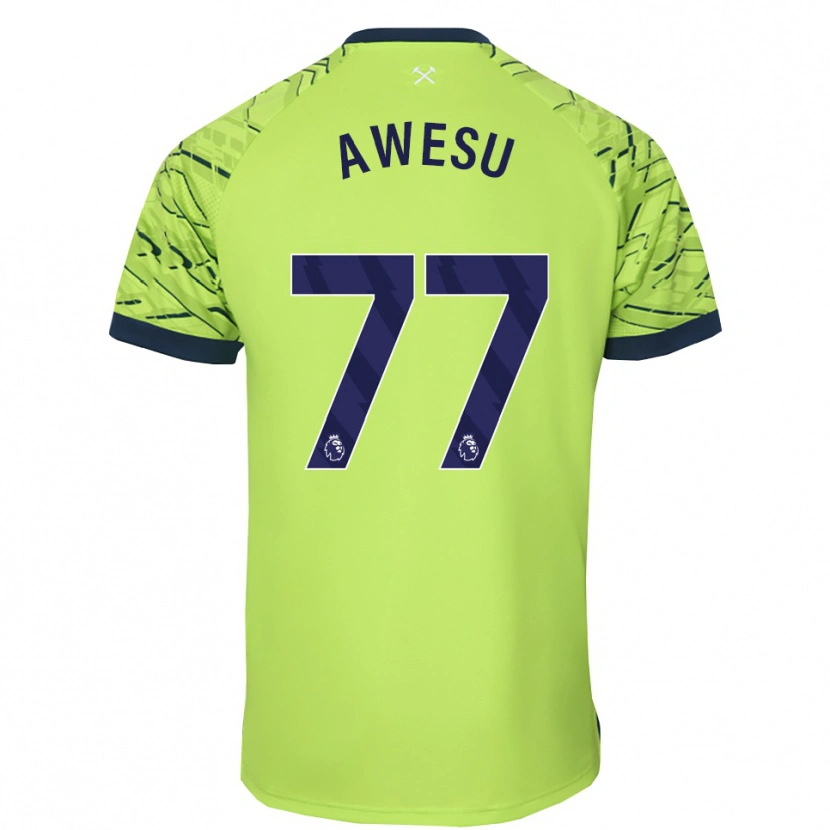 Danxen Kobiety Lanre Awesu #77 Fluorescencyjny Zielony Koszulka Bramkarska 2025/26
