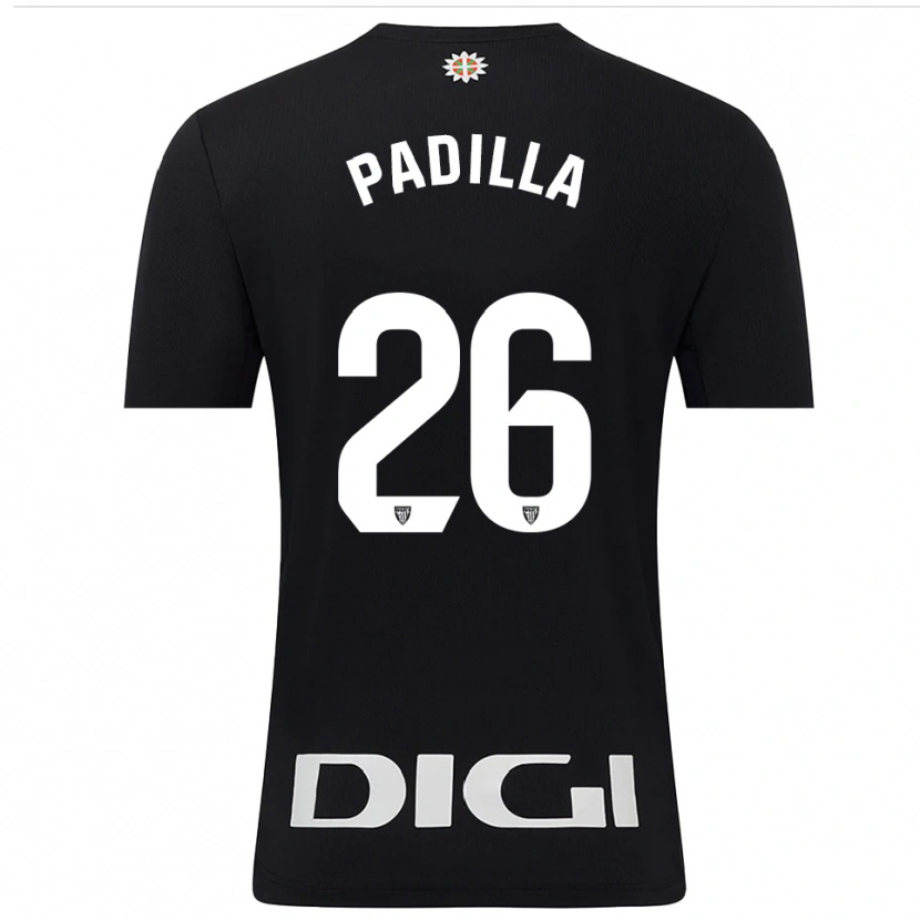 Danxen Kobiety Álex Padilla #26 Czarno Biały Koszulka Bramkarska 2025/26