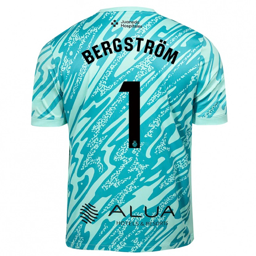 Danxen Kobiety Lucas Bergström #1 Cyjanowo Czarny Koszulka Bramkarska 2025/26