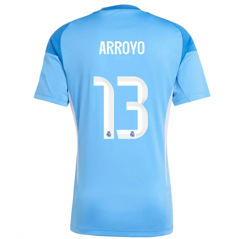 Danxen Kobiety Diego Arroyo #13 Błękitny Biały Koszulka Bramkarska 2025/26