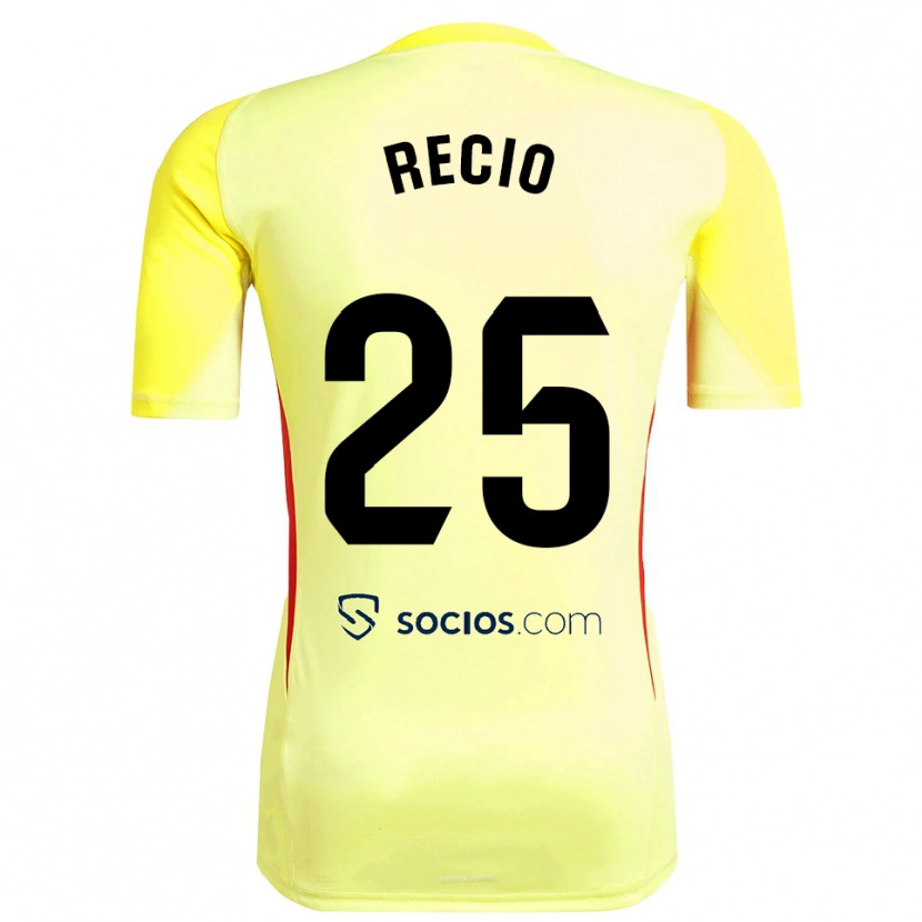 Danxen Kobiety Sergio Recio #25 Żółto Czerwono Czarny Koszulka Bramkarska 2025/26