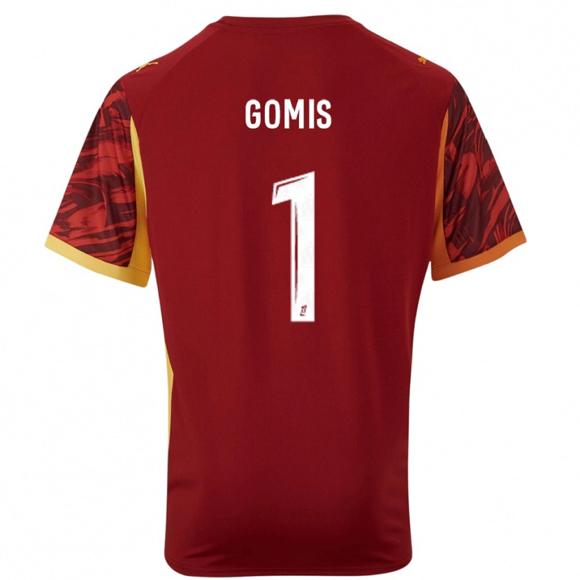 Danxen Kobiety Ibrahim Gomis #1 Bordowo Brązowy Koszulka Bramkarska 2025/26