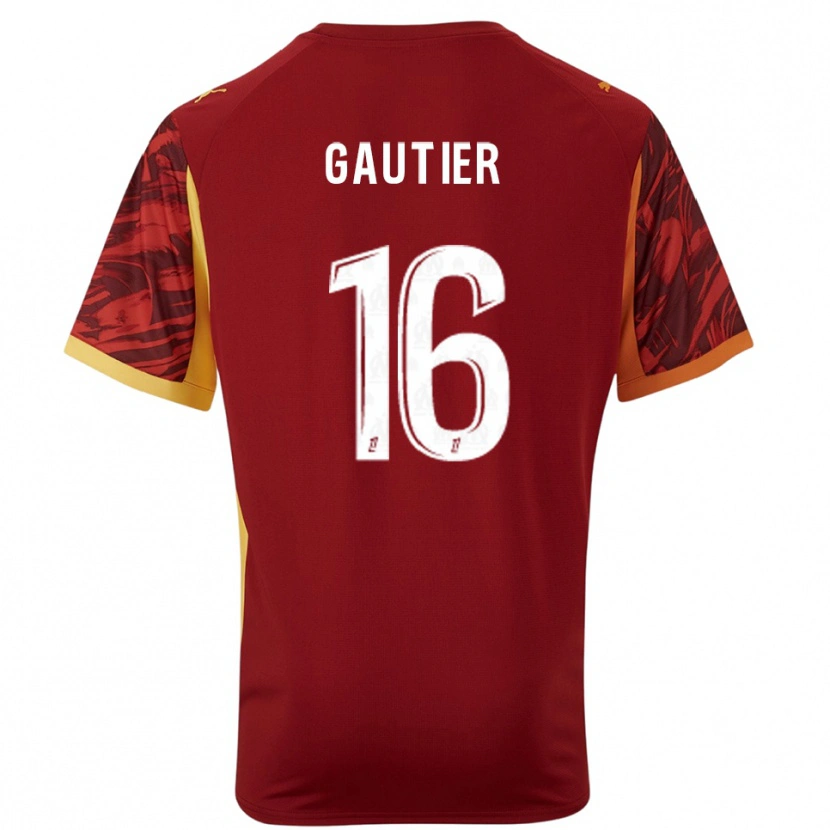 Danxen Kobiety Elisa Gautier #16 Bordowo Brązowy Koszulka Bramkarska 2025/26