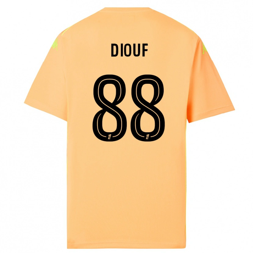 Danxen Kobiety Yehvann Diouf #88 Jasno Pomarańczowo Czarny Koszulka Bramkarska 2025/26