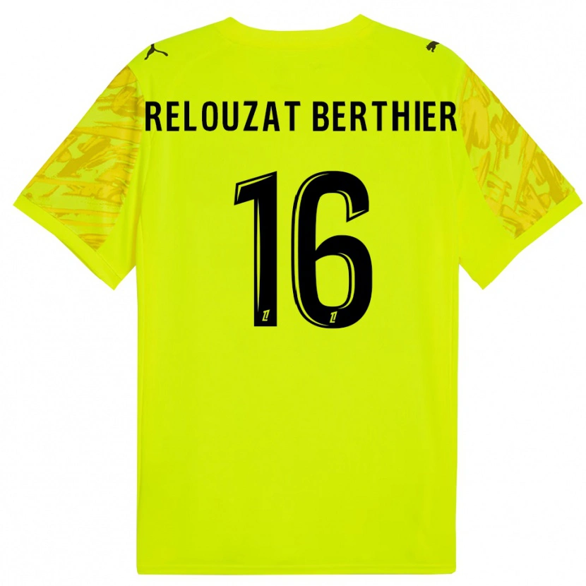 Danxen Kobiety Maxime Relouzat Berthier #16 Fluorescencyjnie Zielono Żółty Koszulka Bramkarska 2025/26