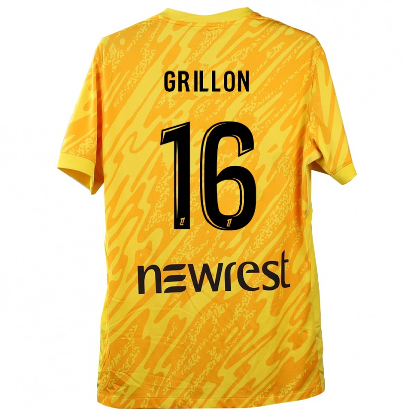 Danxen Kobiety Gaëlle Grillon #16 Żółto Czarny Koszulka Bramkarska 2025/26