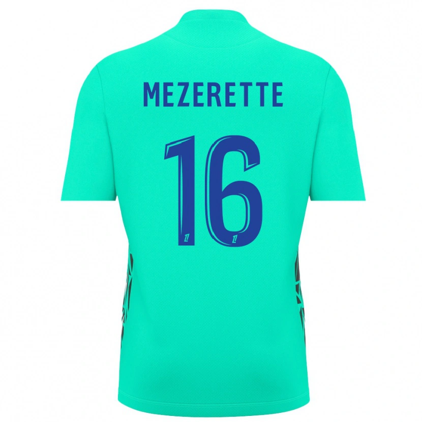 Danxen Kobiety Louis Mezerette #16 Niebieski Akwamarynowy Koszulka Bramkarska 2025/26
