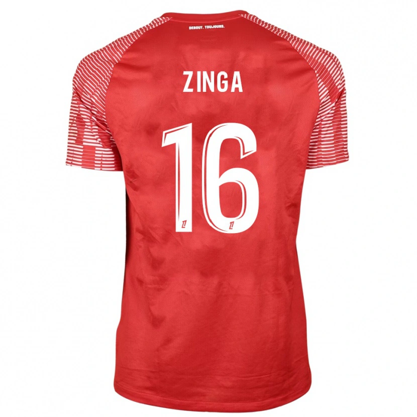 Danxen Kobiety Melvin Zinga #16 Czerwono Biały Koszulka Bramkarska 2025/26