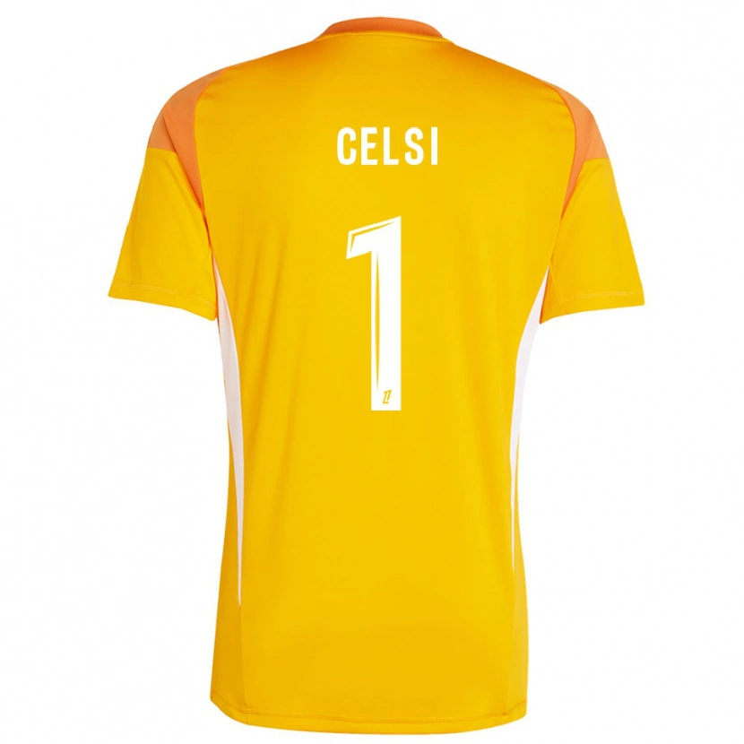 Danxen Kobiety Rafael Celsi #1 Jasno Pomarańczowo Biały Koszulka Bramkarska 2025/26