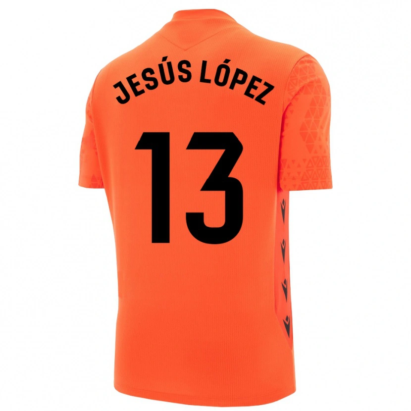 Danxen Kobiety Jesús López #13 Pomarańczowo Czarny Koszulka Bramkarska 2025/26