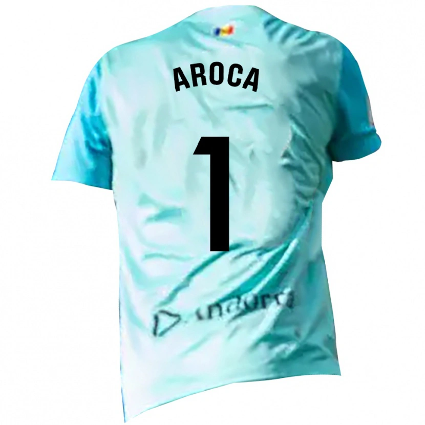 Danxen Kobiety Víctor Aroca #1 Cyjanowo Czarny Koszulka Bramkarska 2025/26