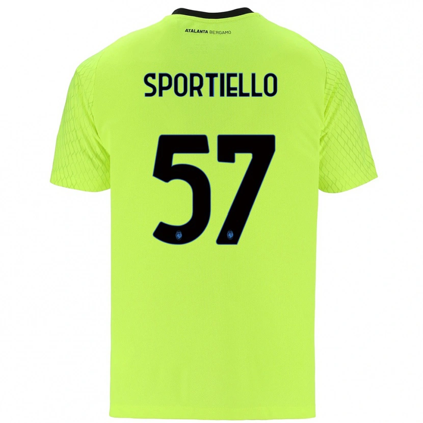Danxen Kobiety Marco Sportiello #57 Zielony Żółty Czerwony Koszulka Bramkarska 2025/26