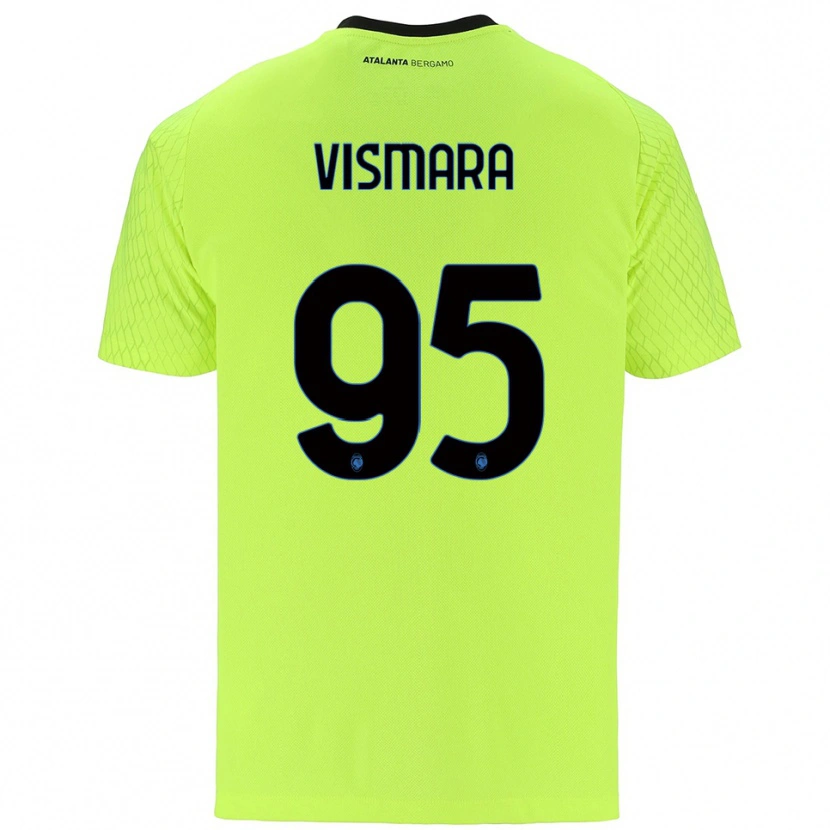 Danxen Kobiety Paolo Vismara #95 Zielony Żółty Czerwony Koszulka Bramkarska 2025/26