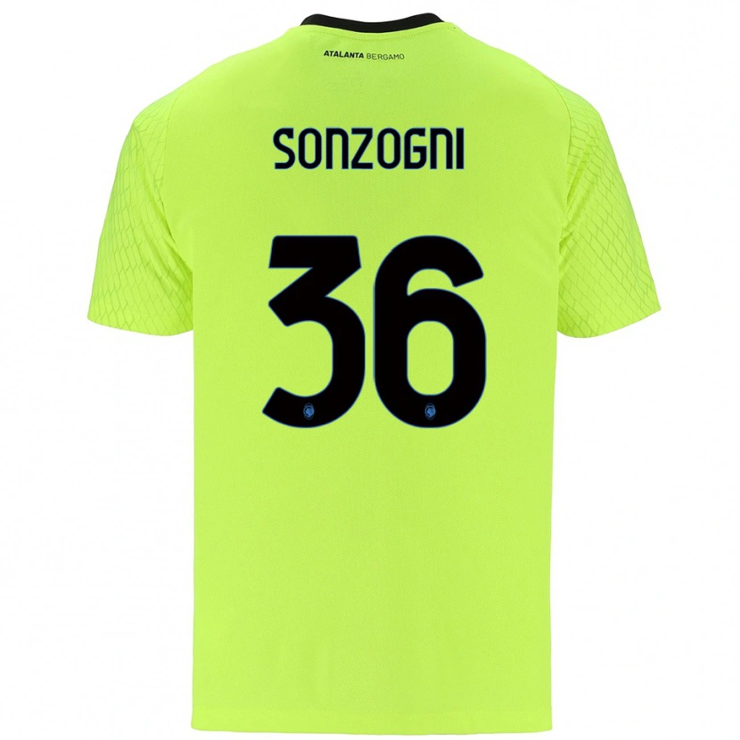 Danxen Kobiety Mattia Sonzogni #36 Zielony Żółty Czerwony Koszulka Bramkarska 2025/26