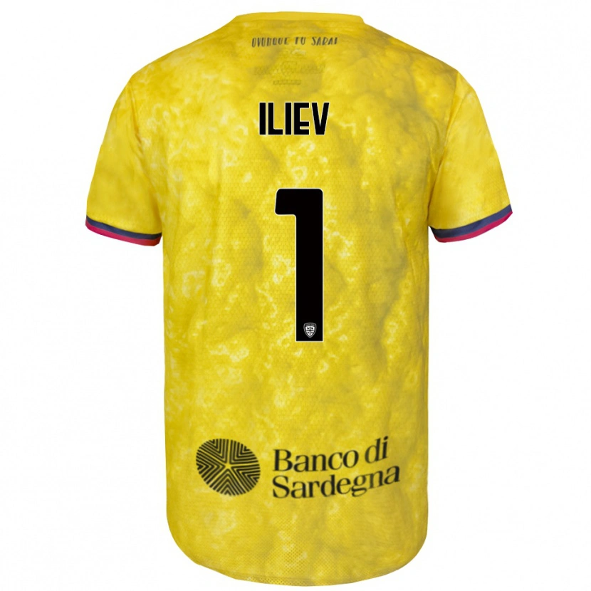 Danxen Kobiety Velizar-Iliya Iliev #1 Żółty Czarny Koszulka Bramkarska 2025/26
