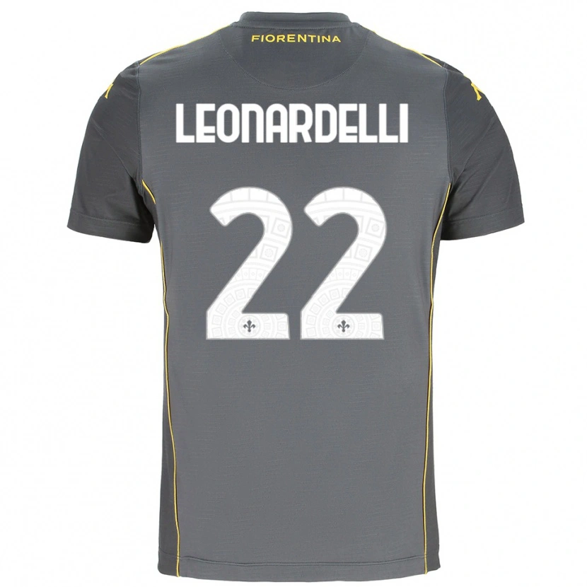 Danxen Kobiety Pietro Leonardelli #22 Ciemnoszary Żółty Koszulka Bramkarska 2025/26