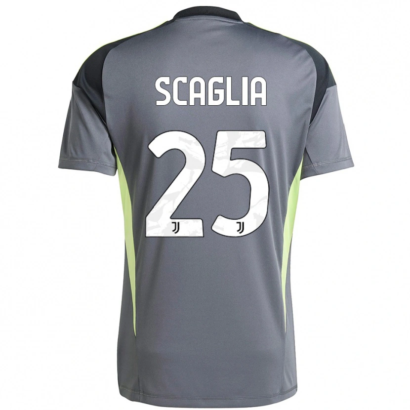 Danxen Kobiety Simone Scaglia #25 Ciemnoszary Biały Koszulka Bramkarska 2025/26