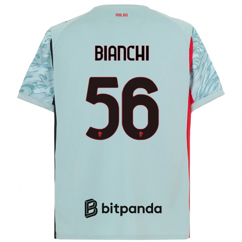 Danxen Kobiety Alessandro Bianchi #56 Jasnoniebieski Czerwony Koszulka Bramkarska 2025/26