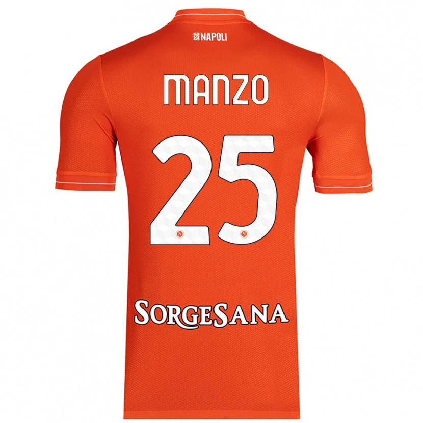 Danxen Kobiety Alessia Manzo #25 Pomarańczowy Czerwony Biały Koszulka Bramkarska 2025/26