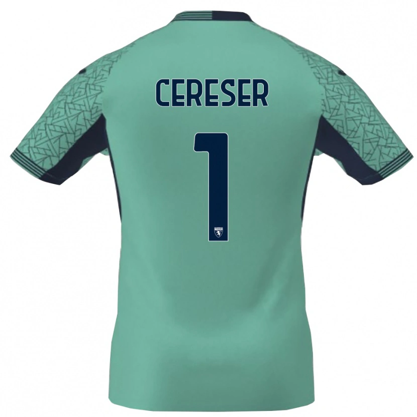 Danxen Kobiety Francesco Cereser #1 Błękit Laguna Koszulka Bramkarska 2025/26