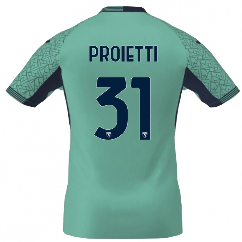 Danxen Kobiety Riccardo Proietti #31 Błękit Laguna Koszulka Bramkarska 2025/26