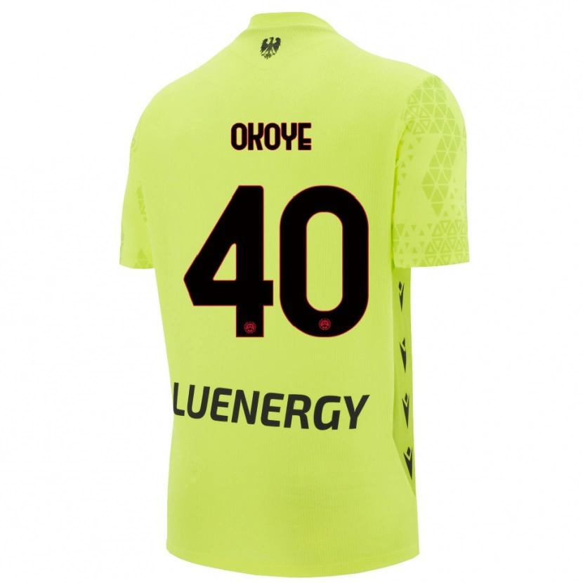 Danxen Kobiety Maduka Okoye #40 Zielony Żółty Czarny Koszulka Bramkarska 2025/26