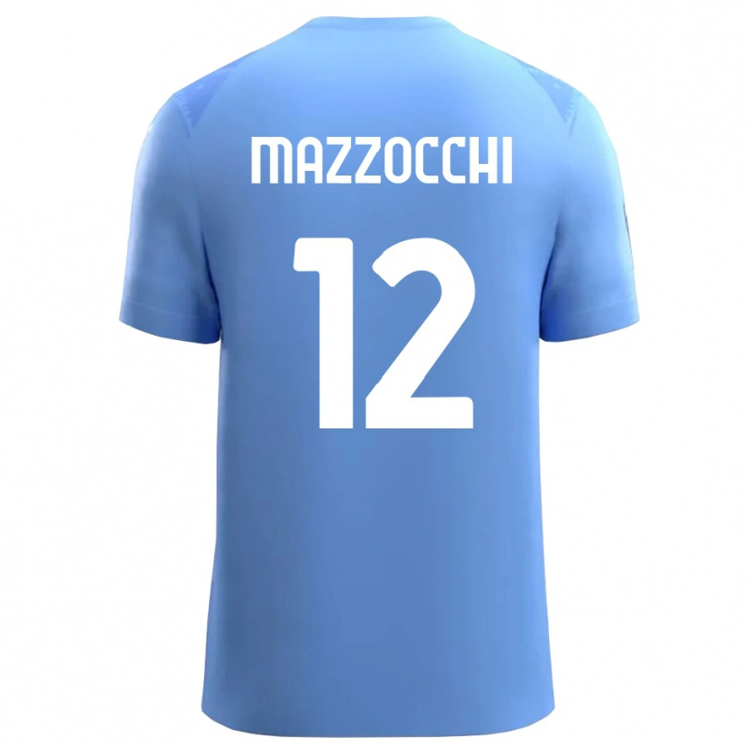 Danxen Kobiety Alessandro Mazzocchi #12 Błękitny Biały Koszulka Bramkarska 2025/26