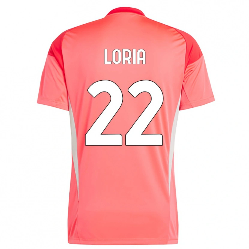Danxen Kobiety Leonardo Loria #22 Czerwony Biały Koszulka Bramkarska 2025/26