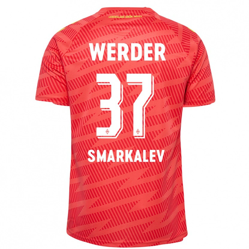 Danxen Kobiety Stefan Smarkalev #37 Czerwony Żółty Koszulka Bramkarska 2025/26