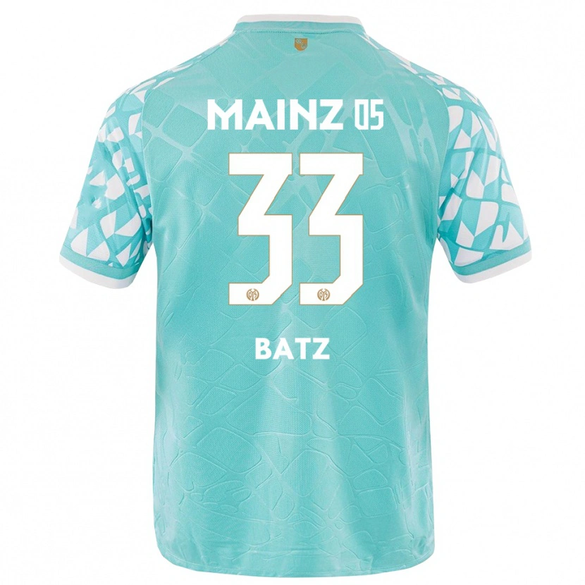Danxen Kobiety Daniel Batz #33 Turkusowy Biały Koszulka Bramkarska 2025/26