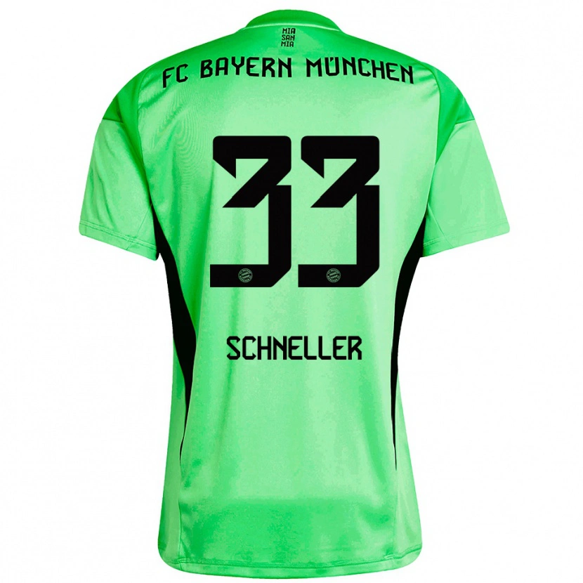 Danxen Kobiety Lukas Schneller #33 Średnio Zielony Wiosenny Koszulka Bramkarska 2025/26