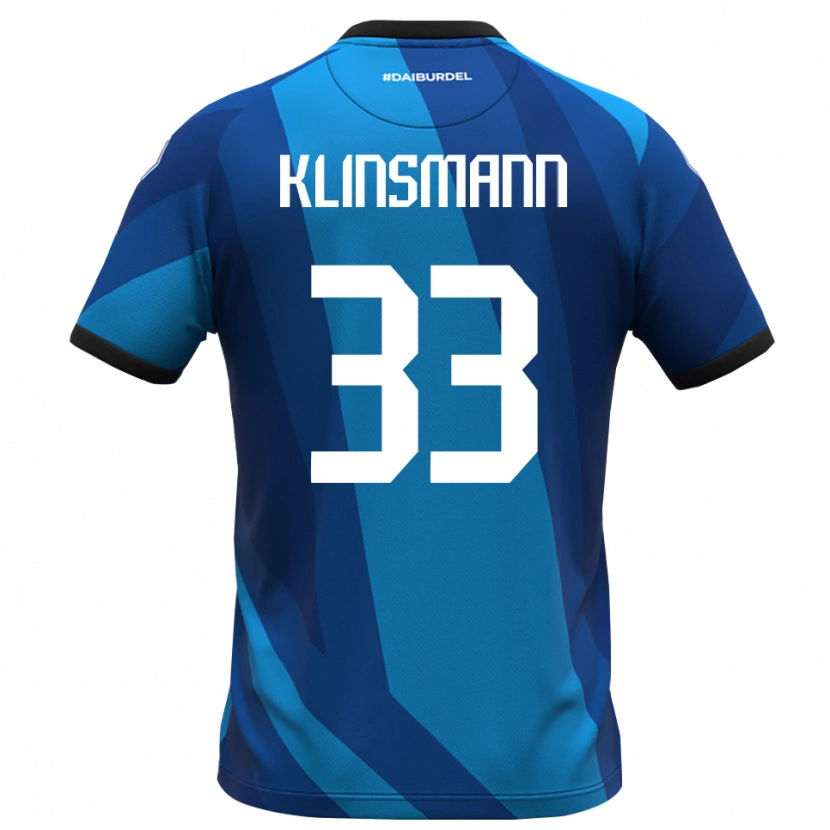 Danxen Kobiety Jonathan Klinsmann #33 Królewski Niebieski Pomarańczowy Koszulka Bramkarska 2025/26