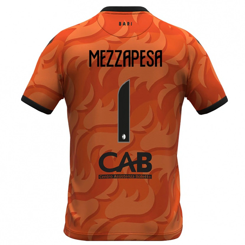 Danxen Kobiety Alessandro Mezzapesa #1 Ciemny Pomarańczowy Czarny Koszulka Bramkarska 2025/26