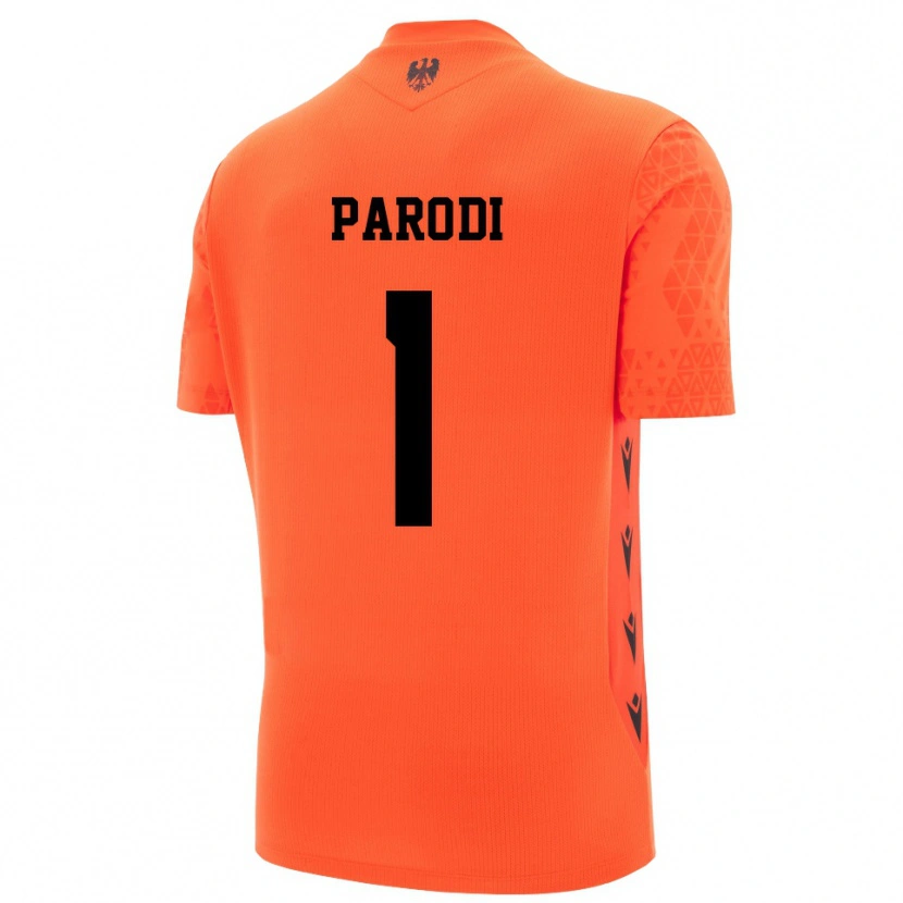 Danxen Kobiety Alessio Parodi #1 Ciemny Pomarańczowy Czarny Koszulka Bramkarska 2025/26