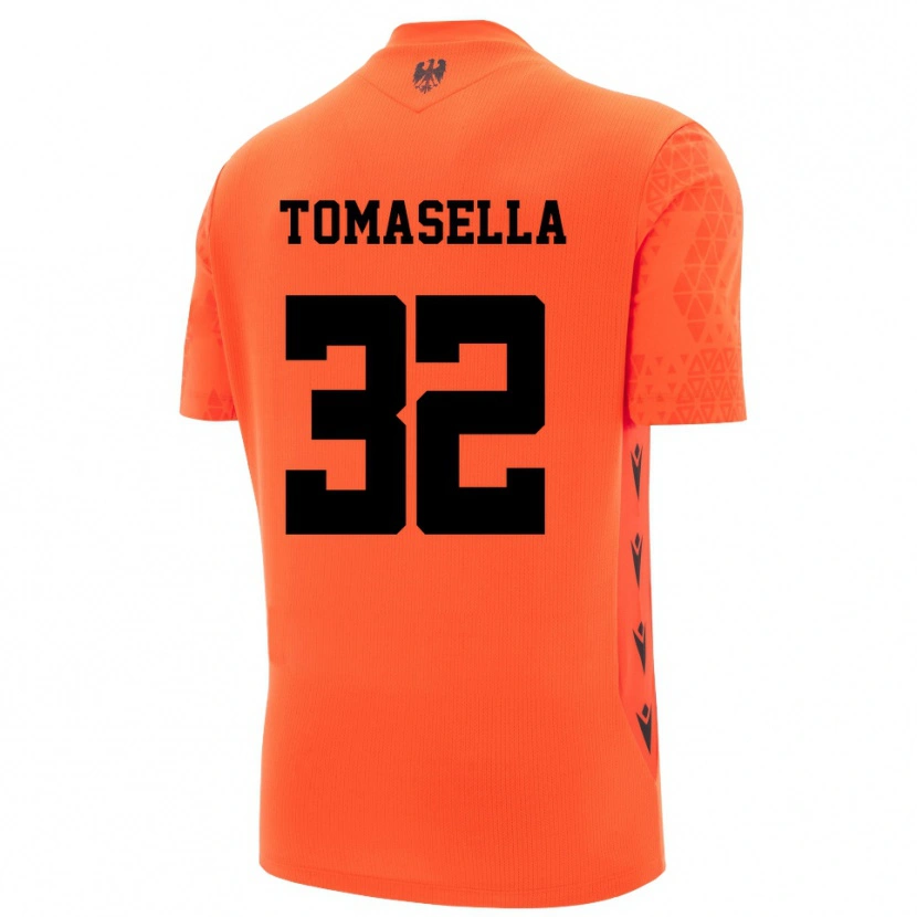 Danxen Kobiety Mattia Tomasella #32 Ciemny Pomarańczowy Czarny Koszulka Bramkarska 2025/26