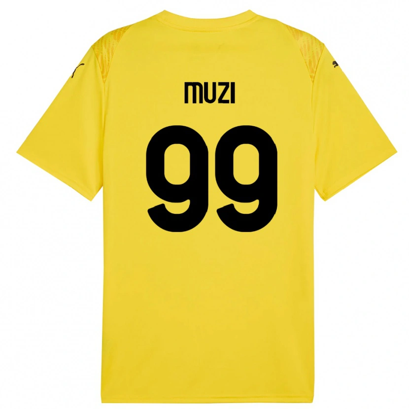 Danxen Kobiety Christian Muzi #99 Żółty Czarny Koszulka Bramkarska 2025/26