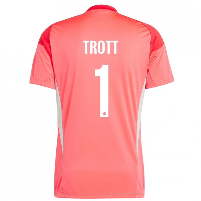 Danxen Kobiety Nathan Trott #1 Czerwony Biały Koszulka Bramkarska 2025/26