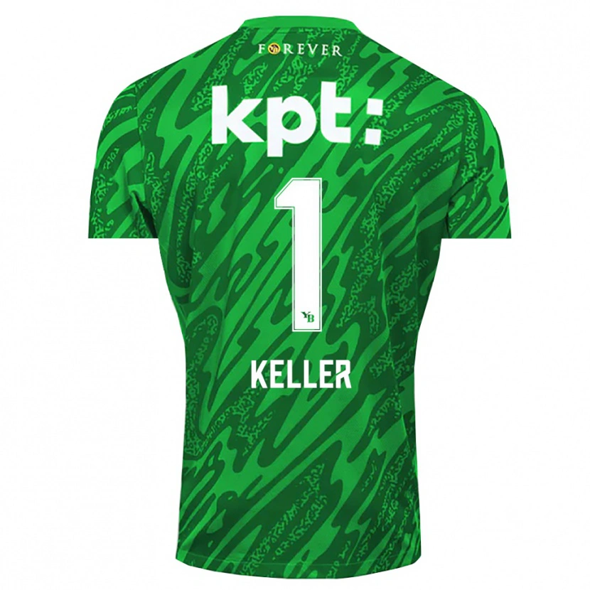 Danxen Kobiety Marvin Keller #1 Zielony Biały Koszulka Bramkarska 2025/26