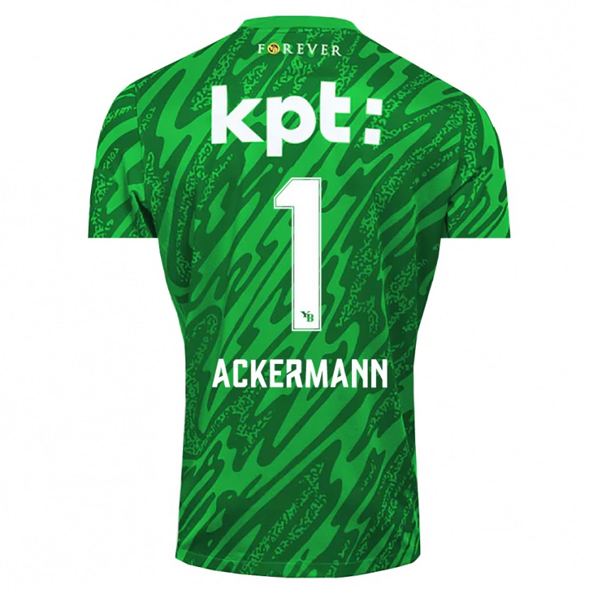 Danxen Kobiety Jara Ackermann #1 Zielony Biały Koszulka Bramkarska 2025/26
