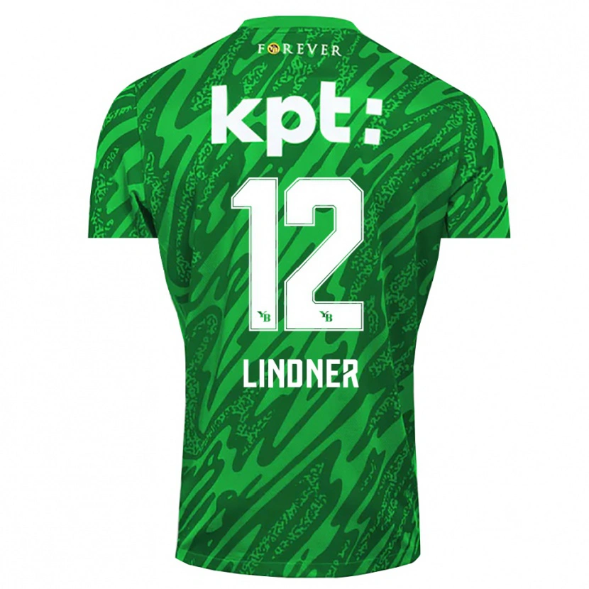 Danxen Kobiety Heinz Lindner #12 Zielony Biały Koszulka Bramkarska 2025/26