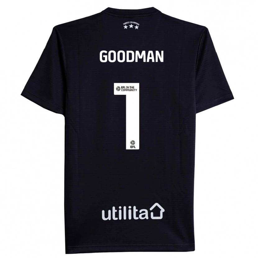 Danxen Kobiety Owen Goodman #1 Czarny Biały Koszulka Bramkarska 2025/26