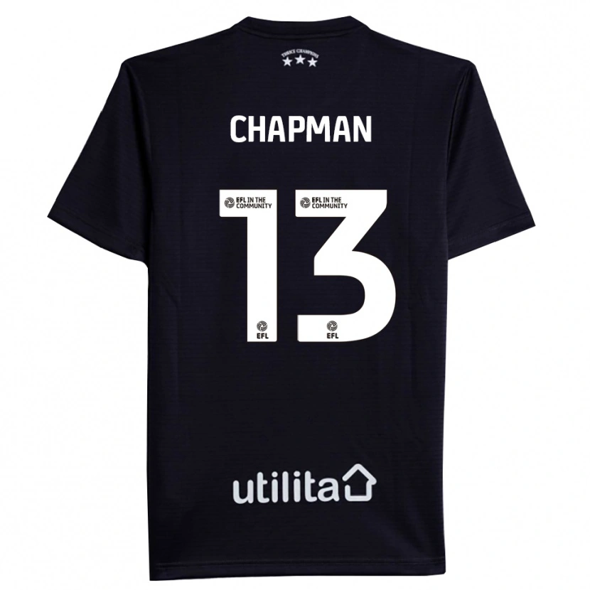 Danxen Kobiety Jacob Chapman #13 Czarny Biały Koszulka Bramkarska 2025/26