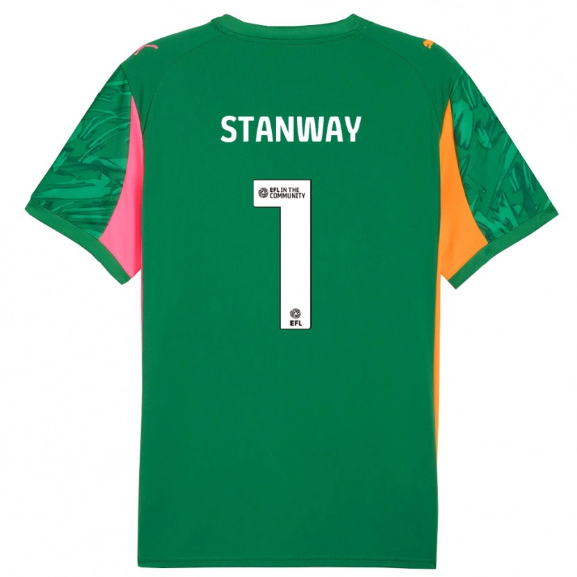 Danxen Kobiety Wyll Stanway #1 Zielono Różowy Koszulka Bramkarska 2025/26
